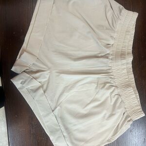 Mono B Women's Athletic Cream Shorts